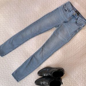 Light Blue Midrise Abercrombie Skinny Jeans